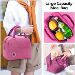 Stylish Pink Thermal Lunch Bag  Insulated, Lightweight & Durable