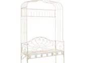 Garden Bench 122 cm Iron Antique White