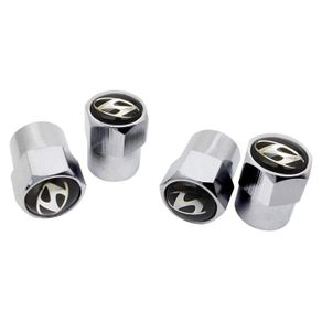 Car Wheel Tire Valve Tyre Caps Case Cover R For Hyundai Accent I10 I20 I40 Creta Equus Ioniq Ix25 Ix55 Kona Eon Car Goods