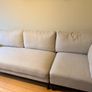 Large 2.5 L shaped cream sofa (I 2 pieces in pics) Image 2