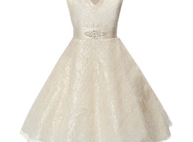 New Girls Party Flower Formal Wedding Bridesmaid Pageant Prom Christening Dress Age 9-10yrs