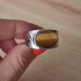 Handmade silver ring with tigers eye stone size Y Image 2