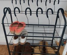 Shoe rack/shoe storage black