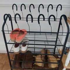 Shoe rack/shoe storage black