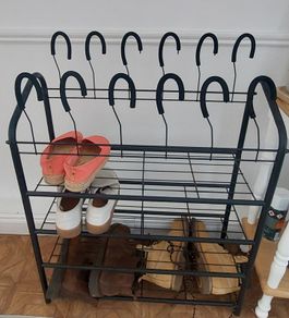 Shoe rack/shoe storage black