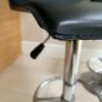 3 Kitchen Bar Stools Black with silver finish Image 4