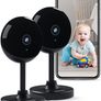 Security Camera Indoor WiFi Camera 2 PCS Baby Monitor with Camera Surveillance Indoor Compatible with Alexa MULTIPLE COLOURS AVAILABLE (FREE SHIPPING) Image 2