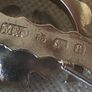 antique victorian sterling silver sweetheart brooch Image 8