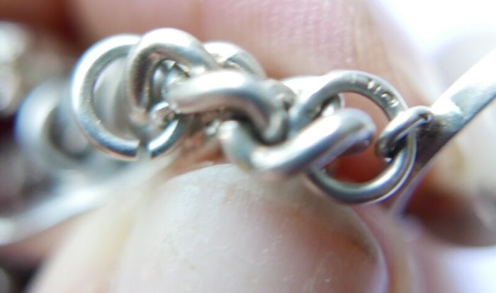 Vintage Heavy Sterling Silver Charm Bracelet length 7" - 37,9g