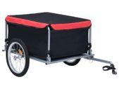 Bike Cargo Trailer Black and Red 65 kg