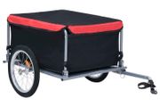 Bike Cargo Trailer Black and Red 65 kg