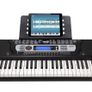 54 Key Keyboard Piano with Power Supply, Sheet Music Stand, Piano Note Stickers & Simply Piano Lessons, Black Image 4