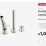 Grohe Grandera Gold 5 Hole Bathroom Set Image 2