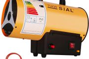 51,300 Btu/hr Industrial Gas Fan Heater Portable Workshops Heater Heat Cannon Gas Radiant Heater Hot Air Blower Mechanical Switch Piezo Ignition, Yellow, 15KW