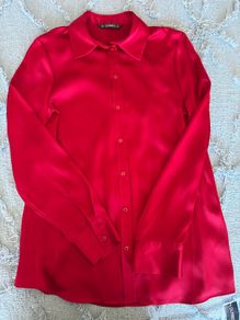 Dunnes Red blouse shirt