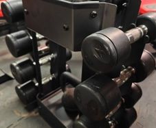 Commercial Dumbells and stand