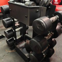 Commercial Dumbells and stand