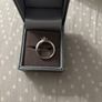 Teardrop diamonte ring with double row effect Image 2