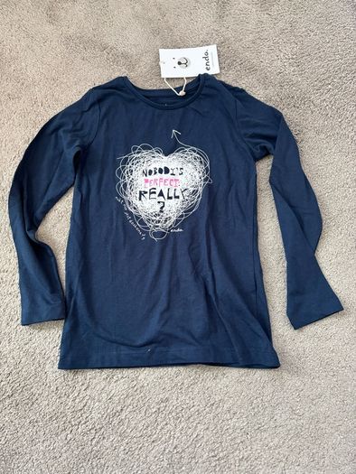 girls long sleeve nobody's perfect 7-8 year old 128cm