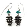 Vintage 925 Sterling Silver & Turquoise  Earrings Image 4