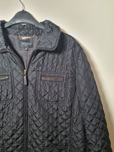 womens HOBBS LONDON QUILTED puffer jacket coat Size UK 14