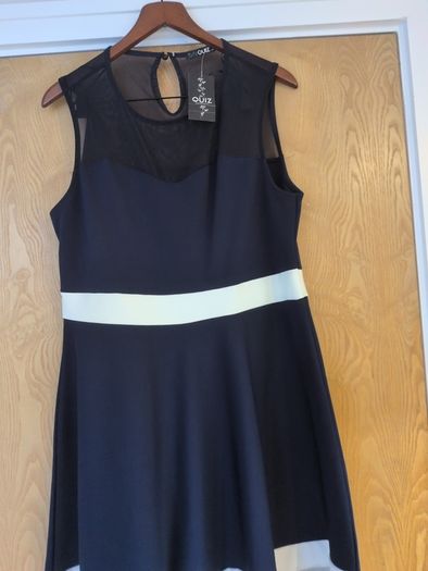 Quiz Navy Sleeveless Dress. Size. 18 (16).  B.N.W.T.