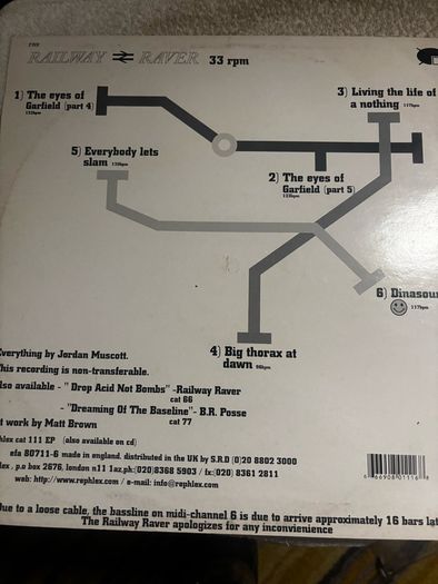 The Railway Raver vinyl  12" EP