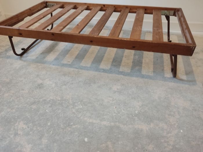 solid bed frame
