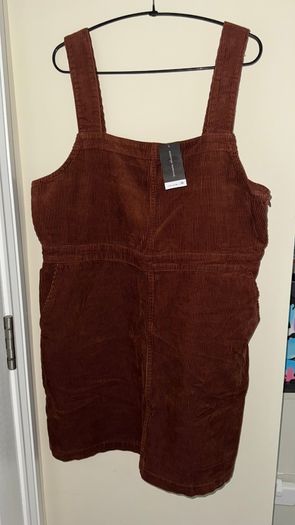 Dorothy Perkins Solid Corduroy Pinafore Dresses