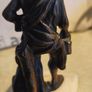 Bronze-style patina and mounted on a white marble basefigurine of the ancient Greek philosopher Diogenes of Sinope, often depicted with his lantern and a dog. Image 10