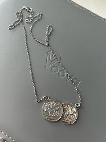 silver coin necklace