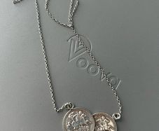 silver coin necklace