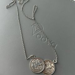 silver coin necklace