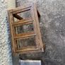 Luggage rack/ table from bray head hotel .solid oak Image 4
