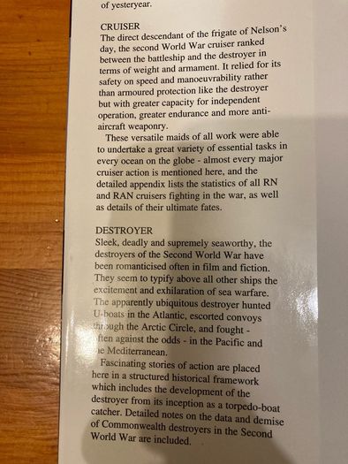 Military book: 'Battleship.Cruiser.Destroyer'