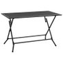 3 Piece Garden Dining Set Steel Anthracite Image 3