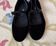 ZARA Velvet Flat Shoes