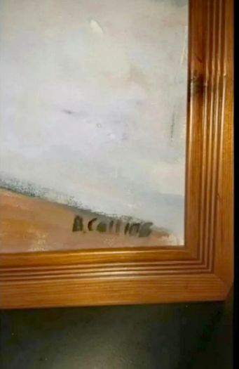 Cheerful oil painting