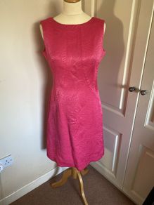 Vintage 1960s Frank Usher size 10-12 lined dress