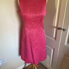 Vintage 1960s Frank Usher size 10-12 lined dress