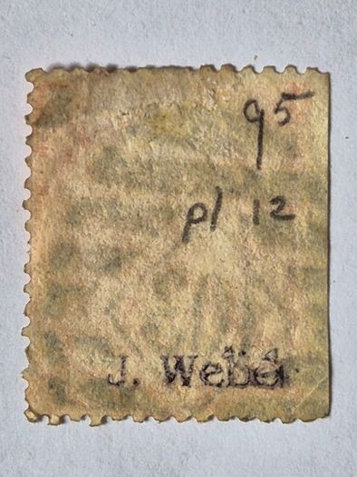 Great Britain SG 94 4d Vermilion Plate 12 Used - Irish Diamond 103 Cancel (Carrickmacross)