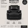New 3+2 & 3+1+1 Black Leather Sofa Sets Image 3