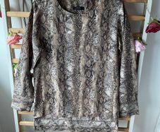Savida long sleeve tunic animal print size 12