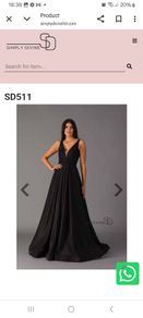 "Simply Devine" Debs Dress Size 14 Black Shimmer