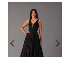 "Simply Devine" Debs Dress Size 14 Black Shimmer
