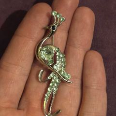 Vintage Ladies Peacock Brooch