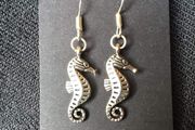 Silver Sea Horse Earrings