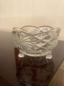Vintage 50's Glass Sugar Bowl