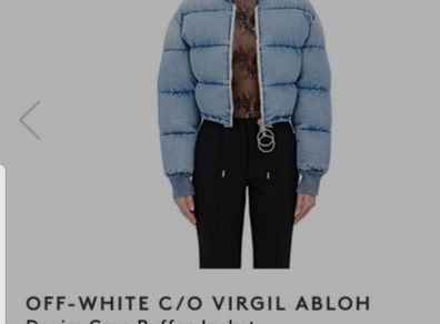 Levi's x off white puffer jacket