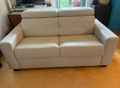 Italian Leather Sofa Bed